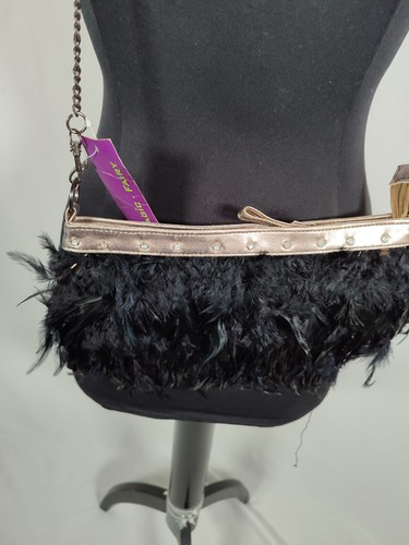 Feder tasche schwarz - tasche, neu