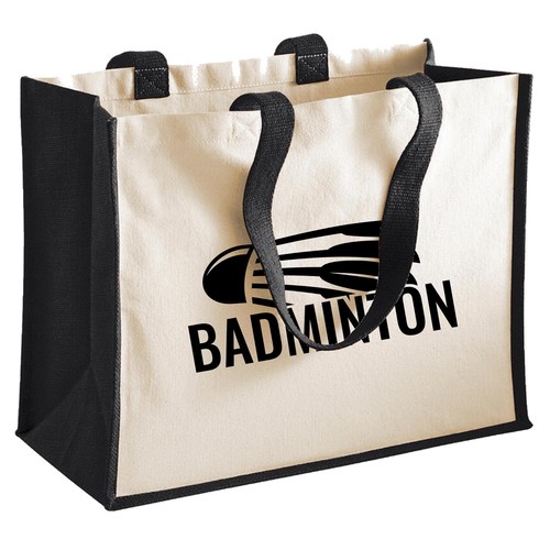 Jutetasche badminton federball - badminton,