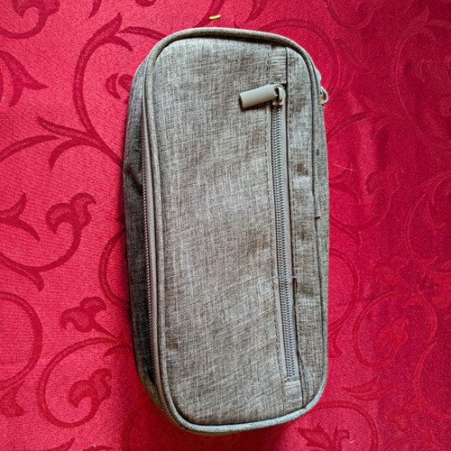 Graue federtasche - graue,