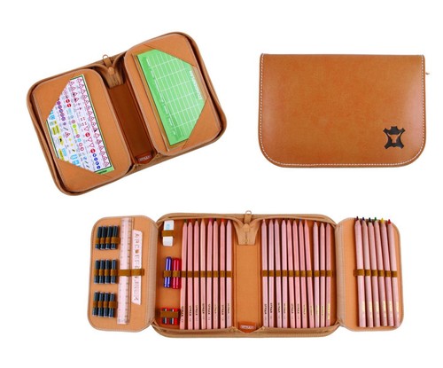 Leder federtasche federmappe - federtasche,
