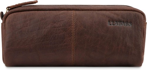 Leder federmäppchen große - leder, i