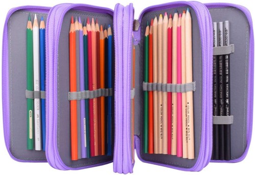 Stiftemappe violett federmappe - violett,